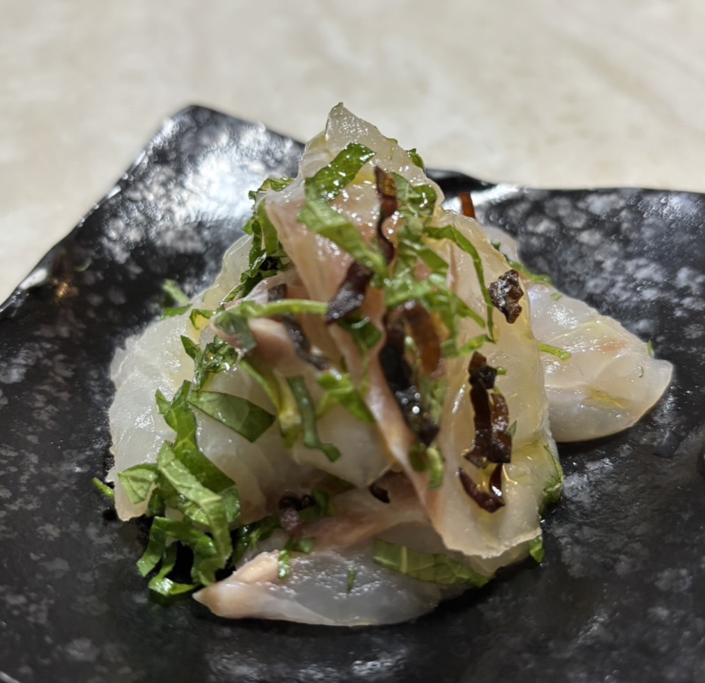 鯛の切り落とし・昆布大葉和え